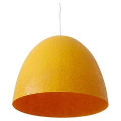 Rare Mid-Century Modern Fiberglass Pendant Lamp or Hanging Light Germany 1970s