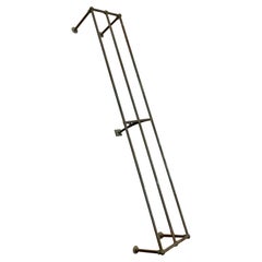 Large French Brass & Copper Railway Luggage Rack c1900 Boot-room Storage 