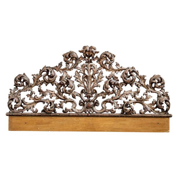 Early 20th Century Rococo Headboard For Sale at 1stDibs