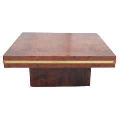Mid-Century Coffee Table in Burl Wood Produced by Mario Sabot, Italy, 60s