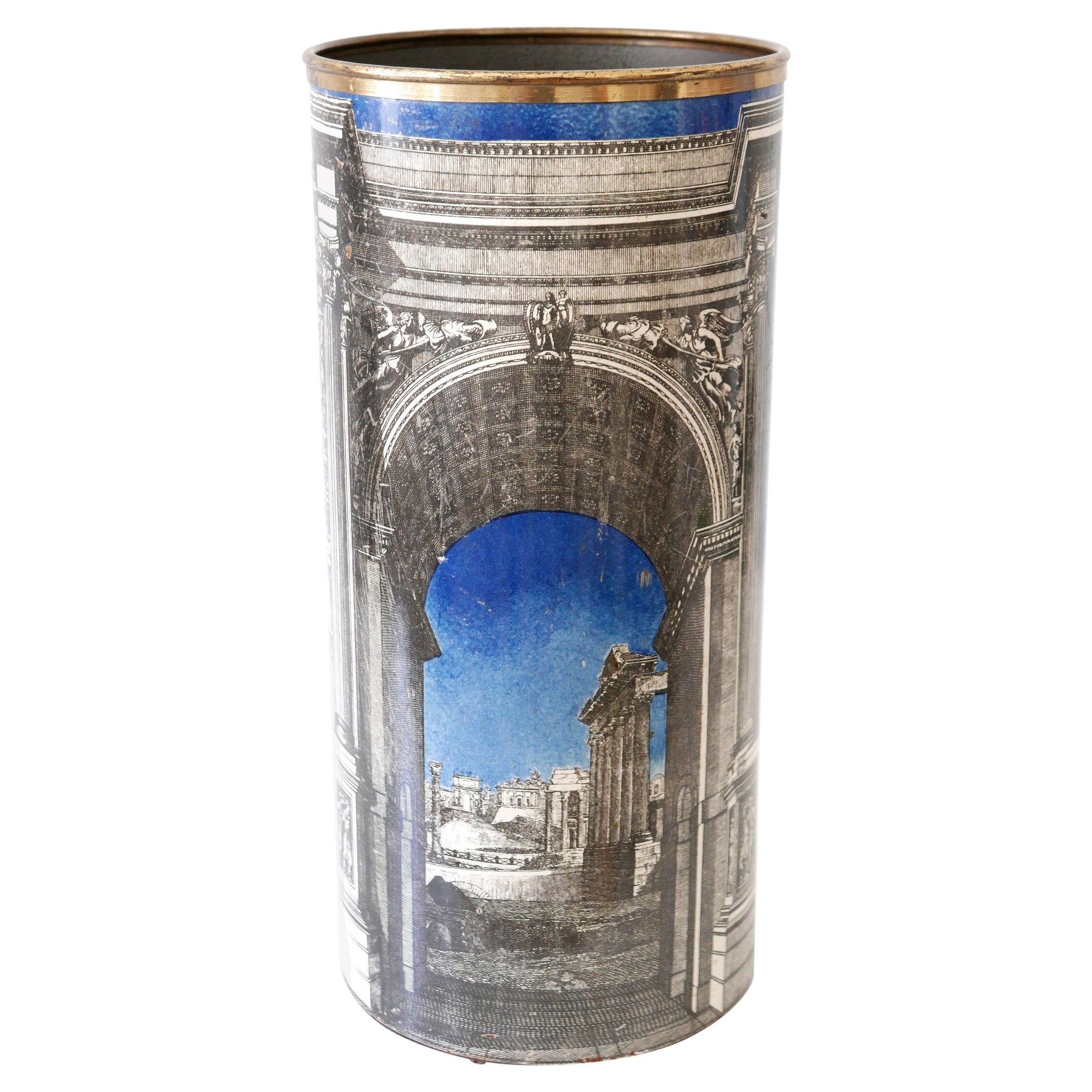 Early Mid-Century Modern 'Roman Arch' Umbrella Stand by Piero Fornasetti 1950s For Sale