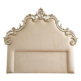 Circa early 1900's Italian Rococo Style Large Gilt-wood Headboard For ...