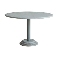 Vintage ‘Astragalo’ Dining Table in Carrara Marble by Antonia Astoria, Italy 1980s