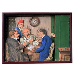 Diorama di automi ad orologeria dell'inizio del XX secolo
