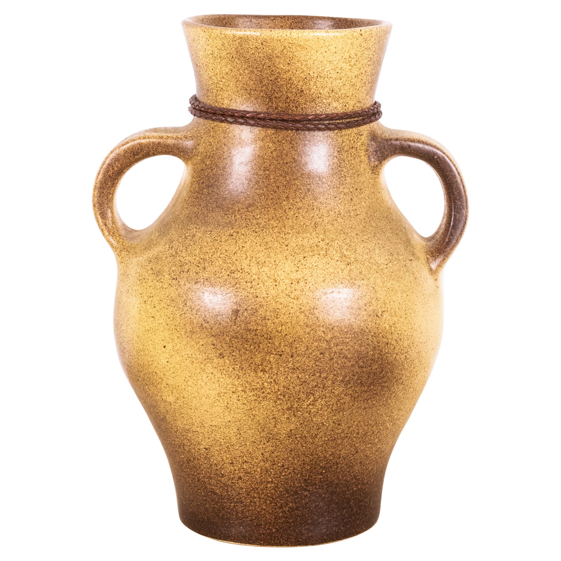 Important French 60's Glazed Ceramic Vase by Max Idlas For Sale