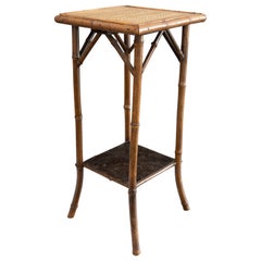 Antique 19th Century English Bamboo Side Table