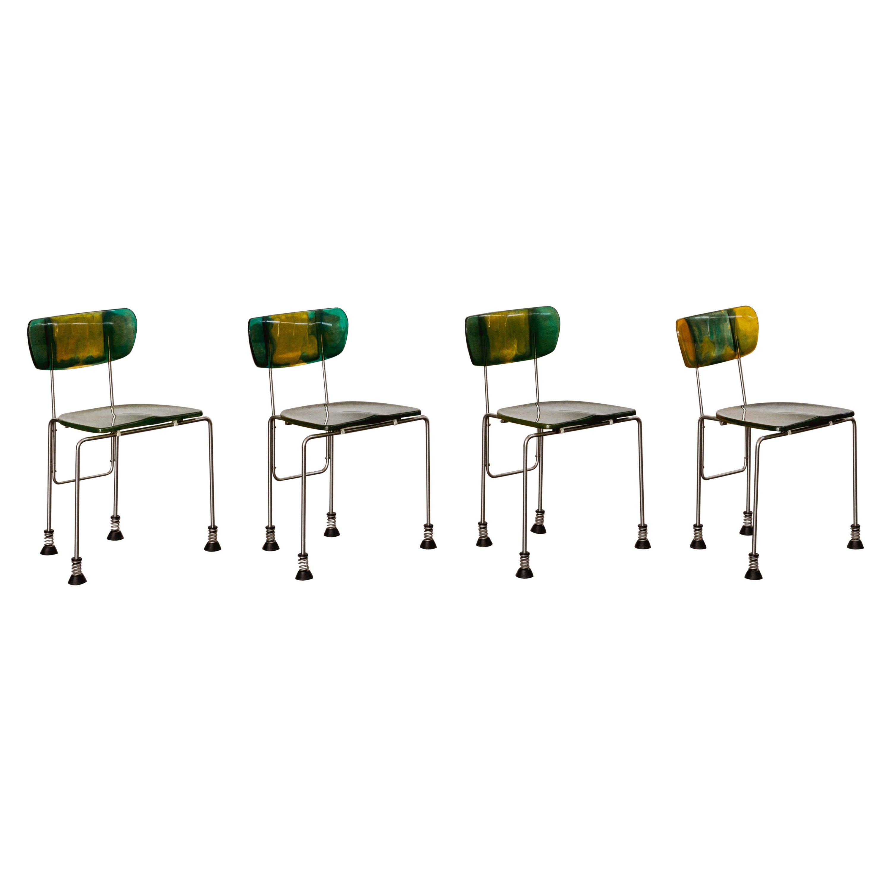 Gaetano Pesce “543 Broadway” Chairs for Bernini, 1993, Set of 4