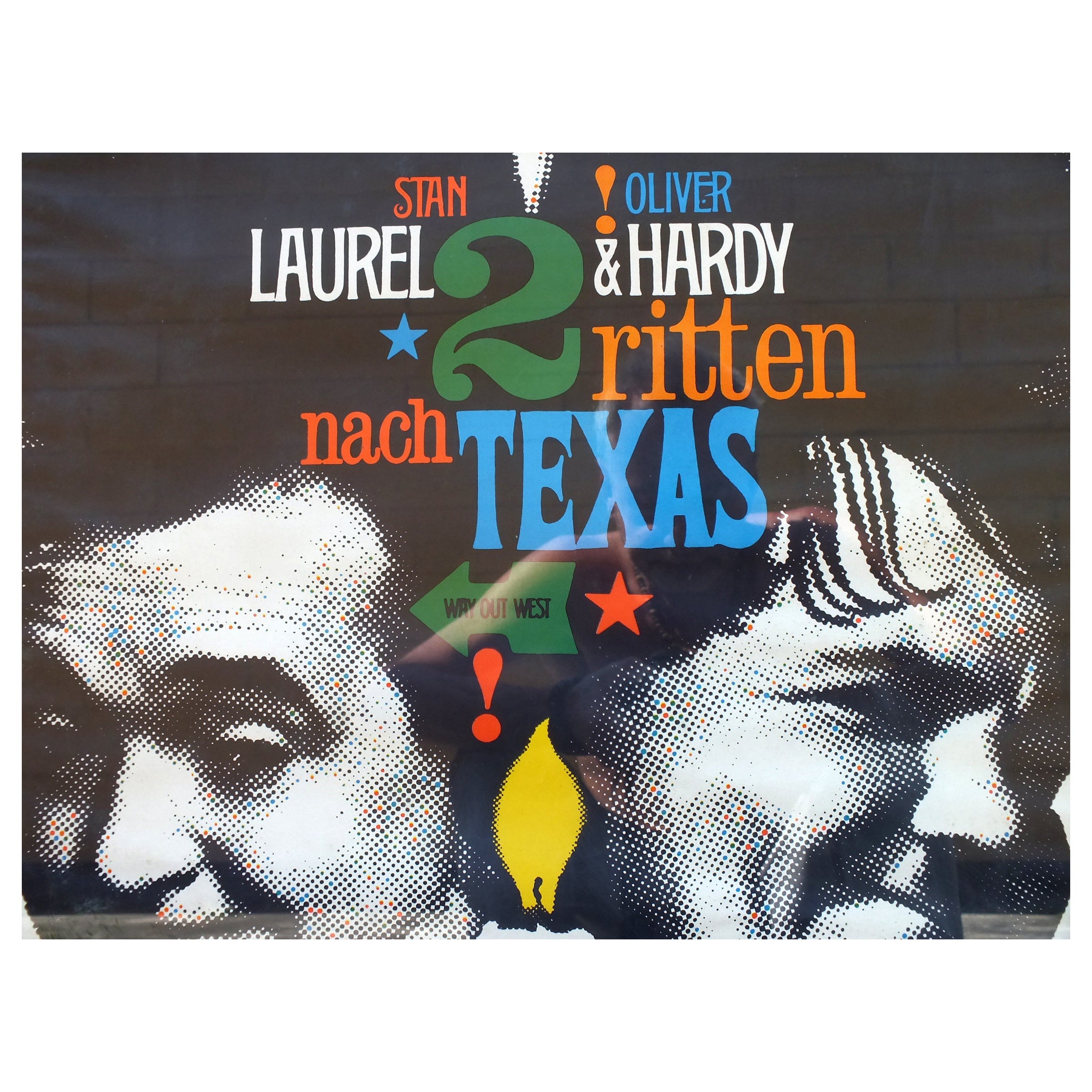  Laurel&Oliver Hardy 2 ritten nach texas/Way Out West Gunther Kieser '60 movie For Sale