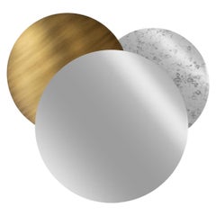 Solare Brass Detailed Circular Mirror 