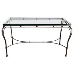 Used Wrought Iron Console Sofa Table