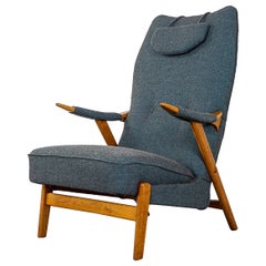 Vintage Danish Oak Lounge Chair 