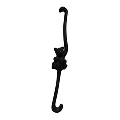 Retro Japanese Cast Iron Decorative Hook Hanging Bear