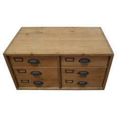 Antique 19th Century Filing Cabinet Drawers, Coffee Table   