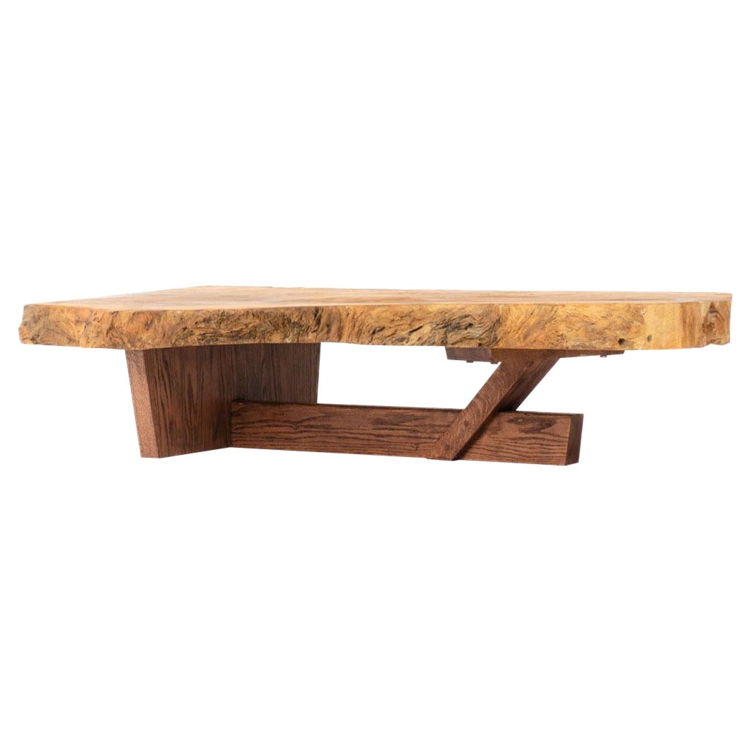 Large coffee table brutalist design 1950 For Sale