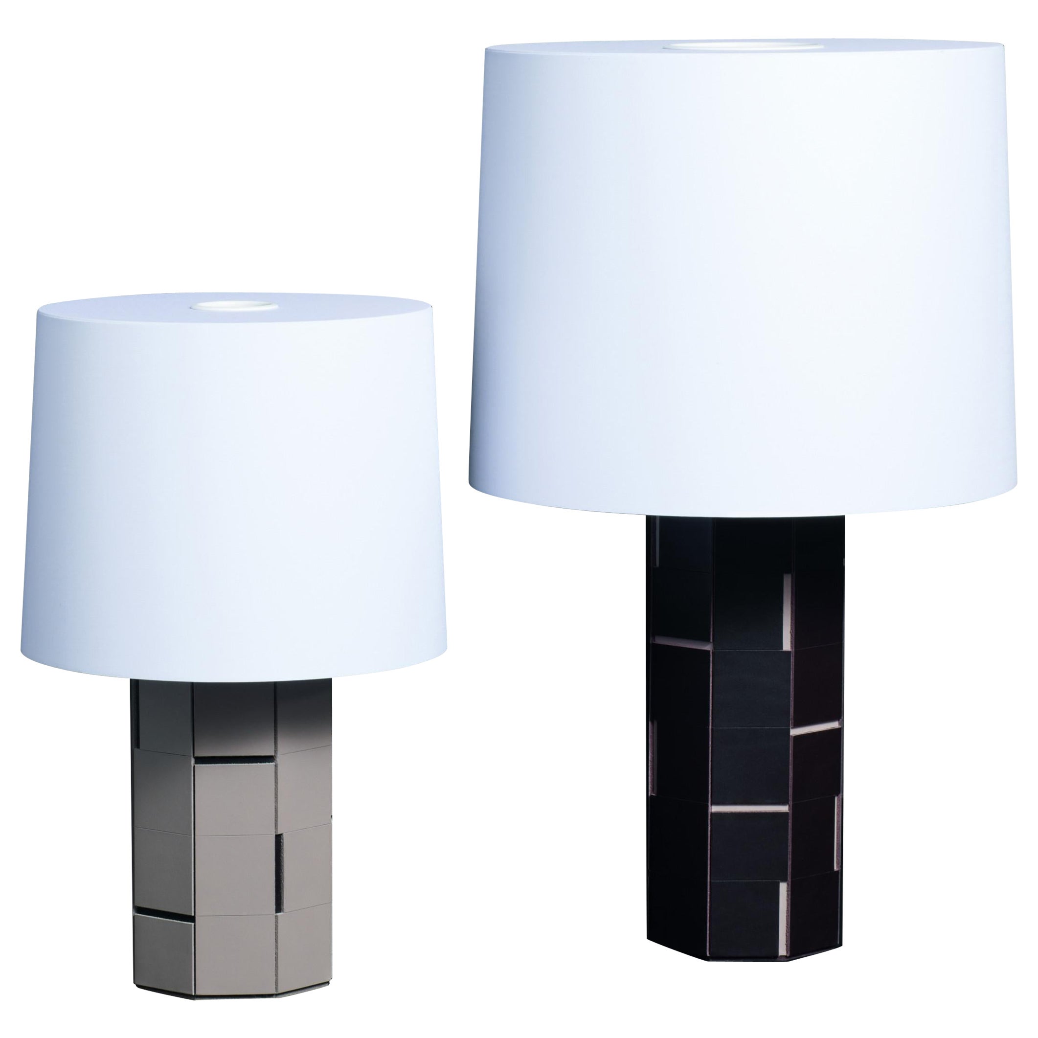 Atari Table Lamp Large -- Stephane Parmentier x Giobagnara

Available only in saddle leather. See photo for recommended color combinations.

Embracing sleek designs and beautiful materials, the Stephane Parmentier Collection for Giobagnara