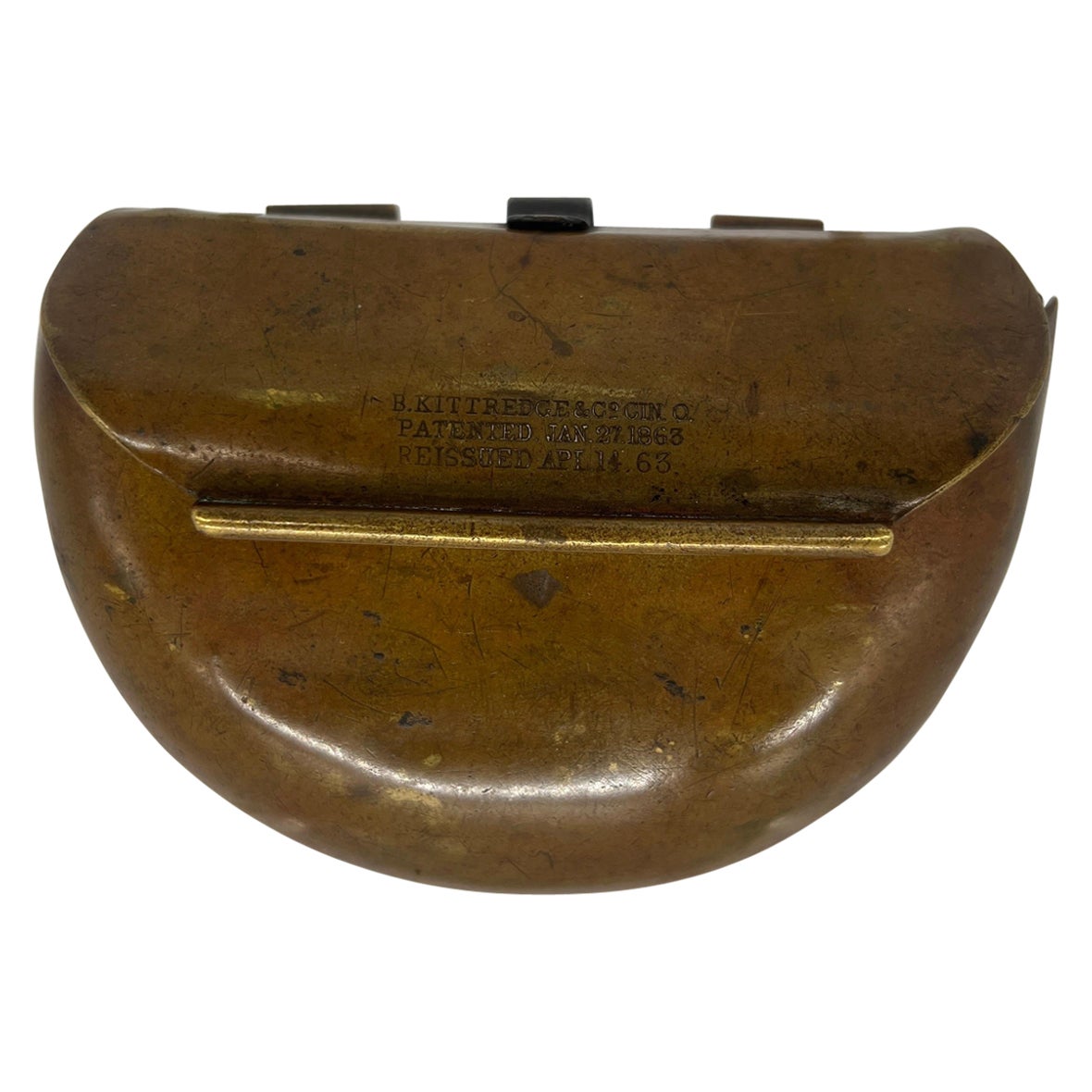 B. Kittredge & Co. Copper Civil War Cartridge Box Circa 1863