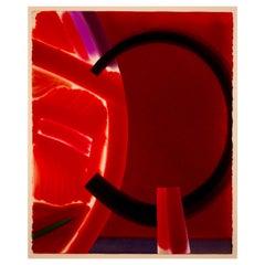 Jean Weinbaum No. 1231 Firmato Collage astratto contemporaneo ad acquerello su carta