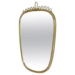 Wall Mirror 1960s Lenz Gold, Germany