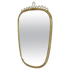 Miroir mural Lenz Gold des années 1960, Allemagne