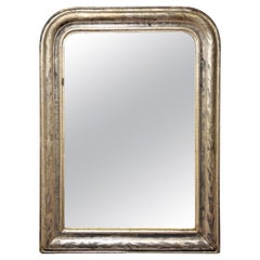 19th Century Louis Philippe French Silver Gilt Mirror