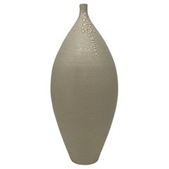 Vase moderniste en céramique d'inspiration japonaise tourné à la main