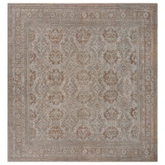 Antique Circa-1900 Hand-knotted Turkish Oushak Rug
