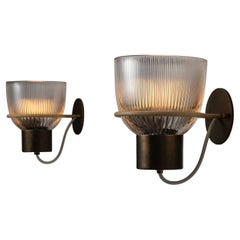Pair of Model 1112 Sconces by Tito Agnoli for Oluce