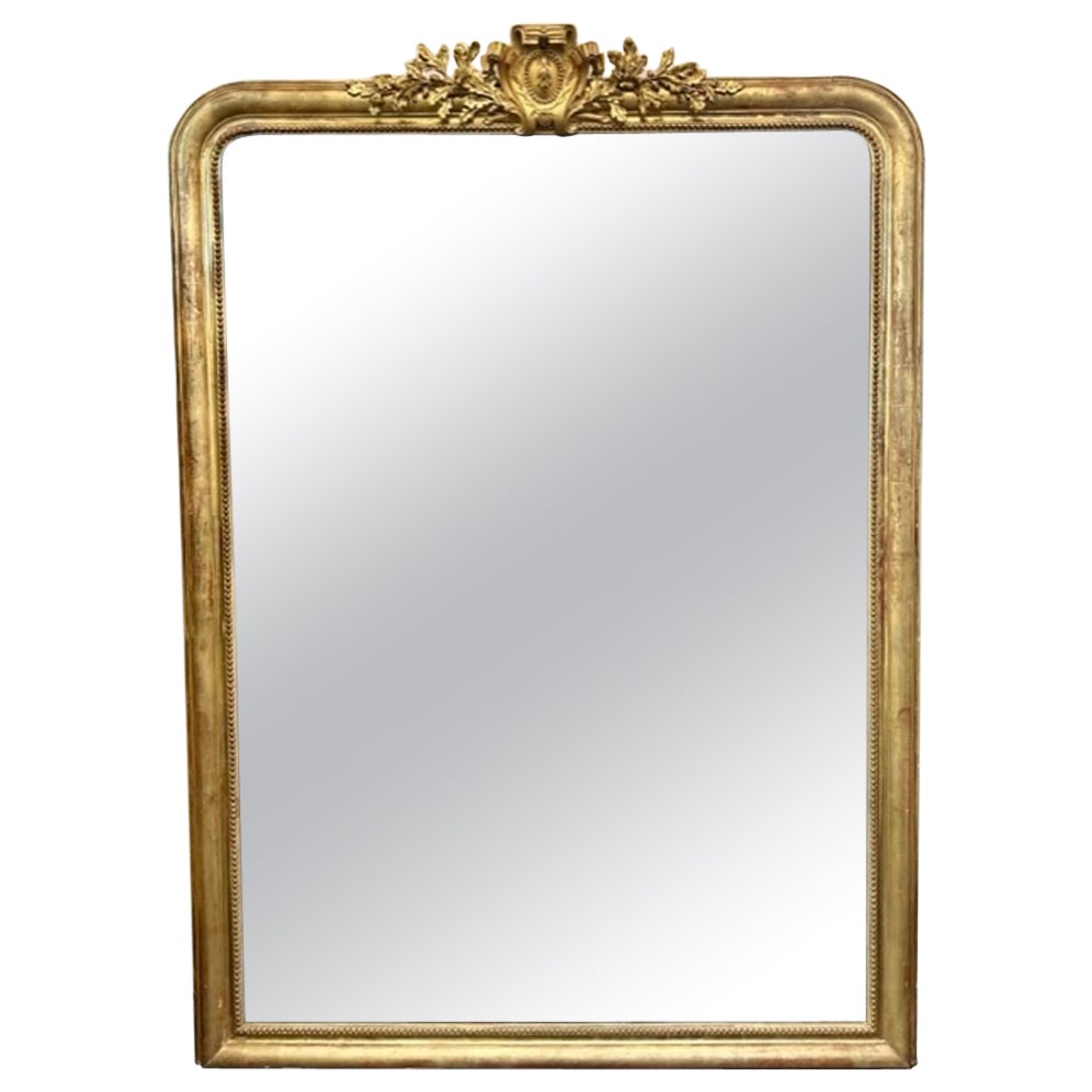 French Louis Philippe Floor Mirror For Sale