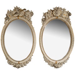 Napoleon III French oval mirrors