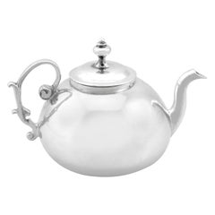 Antique 1700s Silver Miniature Teapot
