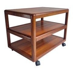 Used Mid Century Danish Teak Trolley Shelves 60s 70s