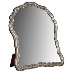 Italian Designer, Table Mirror, Sterling Silver, Italy, 1930s