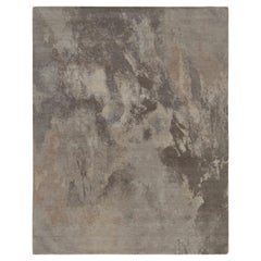 Abstrakter Teppich von Rug & Kilim in einem silbergrauen All-Over-Muster