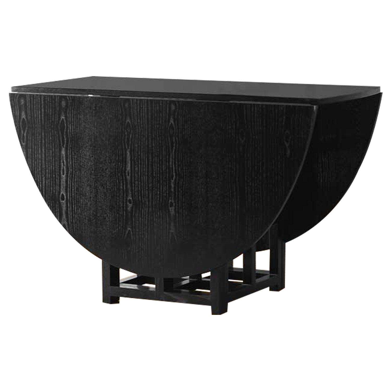 Dining table with double folding top by Charles Rennie Mackintosh for Cassina
Made of ebonized ash wood. The 322 D.S.1 table was designed by the Scottish designer Charles Rennie Mackintosh in 1918 and produced by Cassina in 1975.
Product