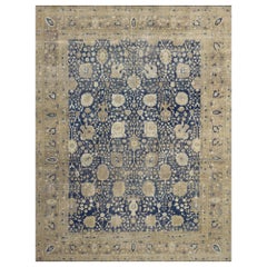 Early 20th-Century Traditional Hand-knotted Persian Tabriz Rug