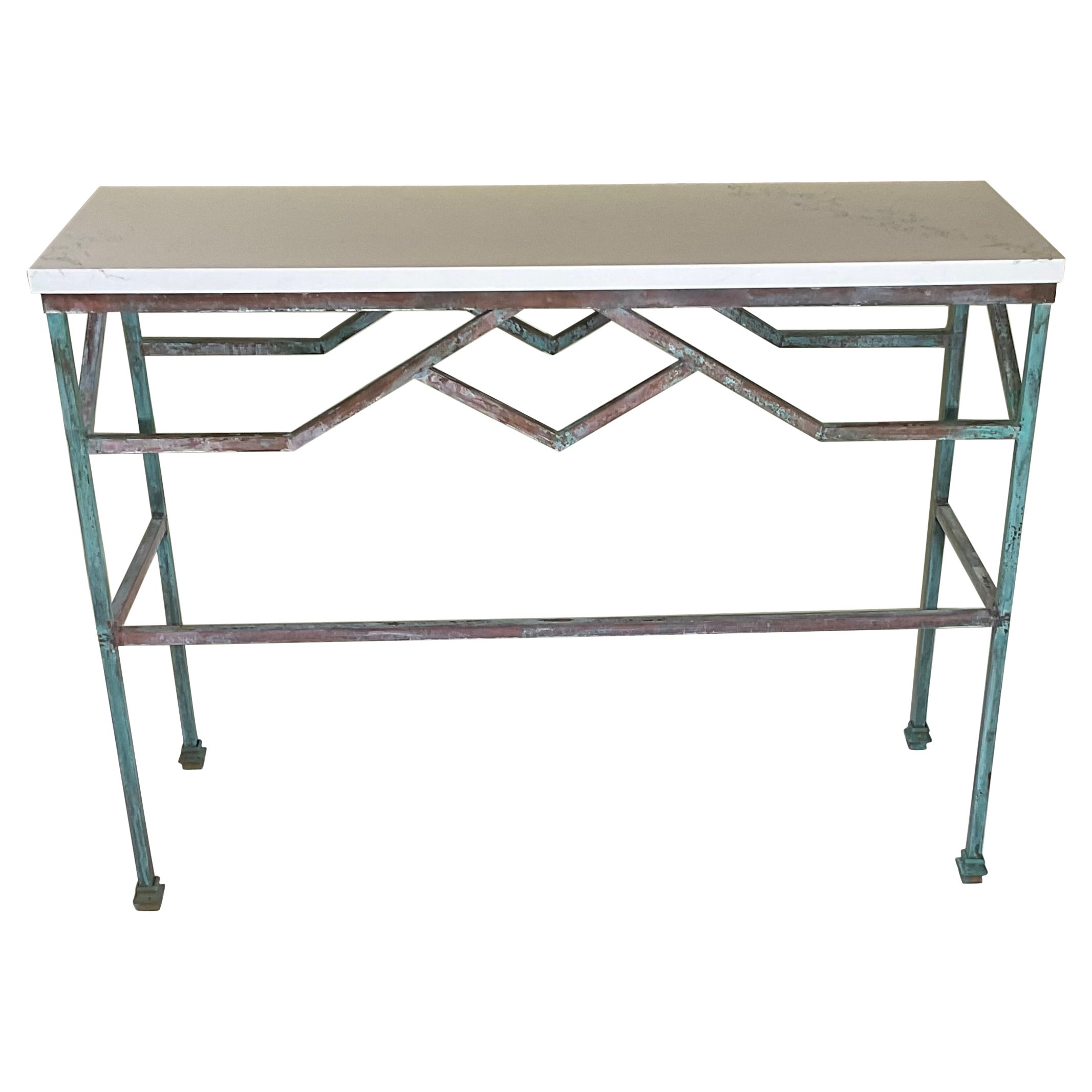 Solid Brass Console Or Hall Table 