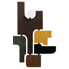 Wall Sculpture Leather Stephane Parmentier for Giobagnara Tabou Parete 4