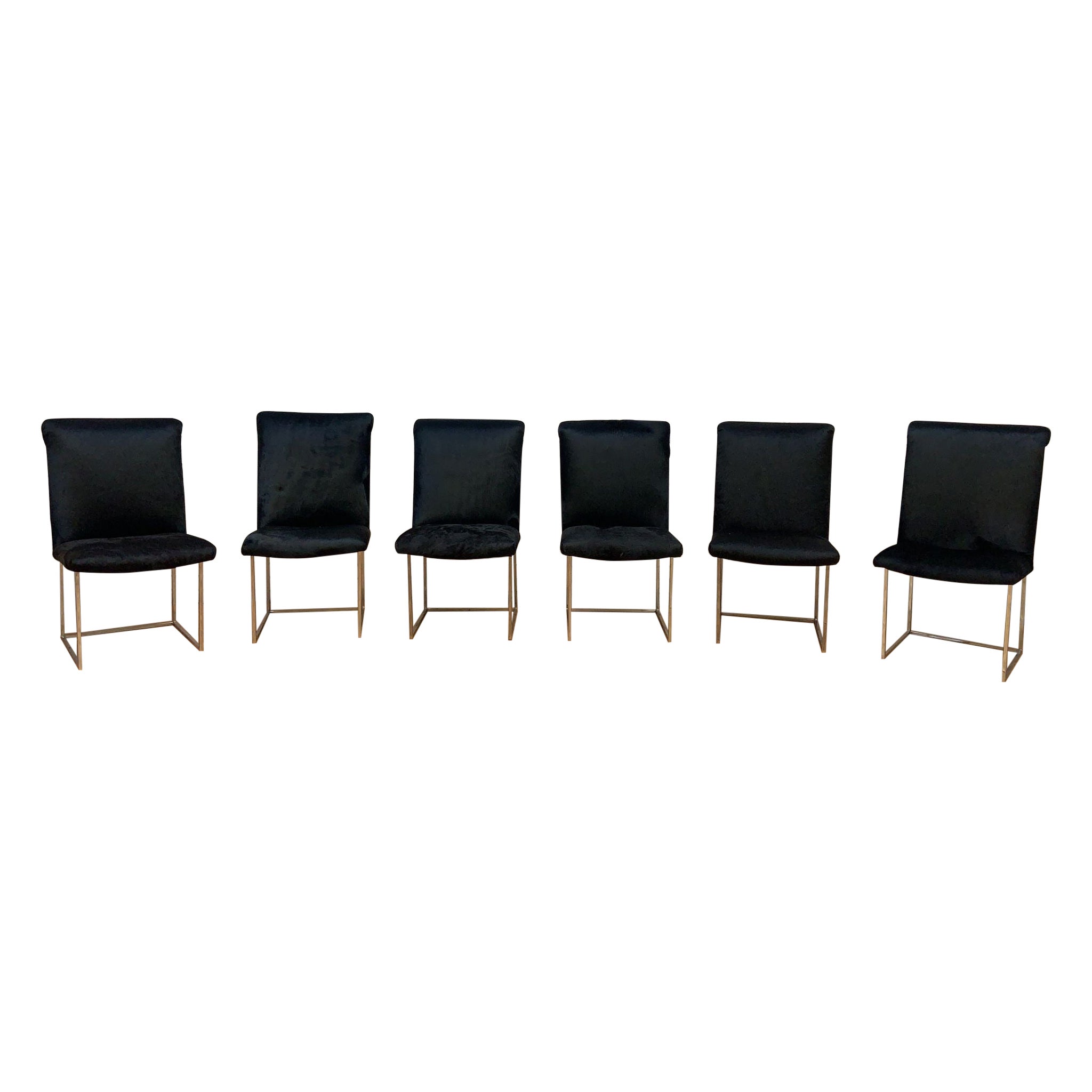 Milo Baughman for Thayer Coggin High Dining Chairs Newly Upholstered - Set of 6