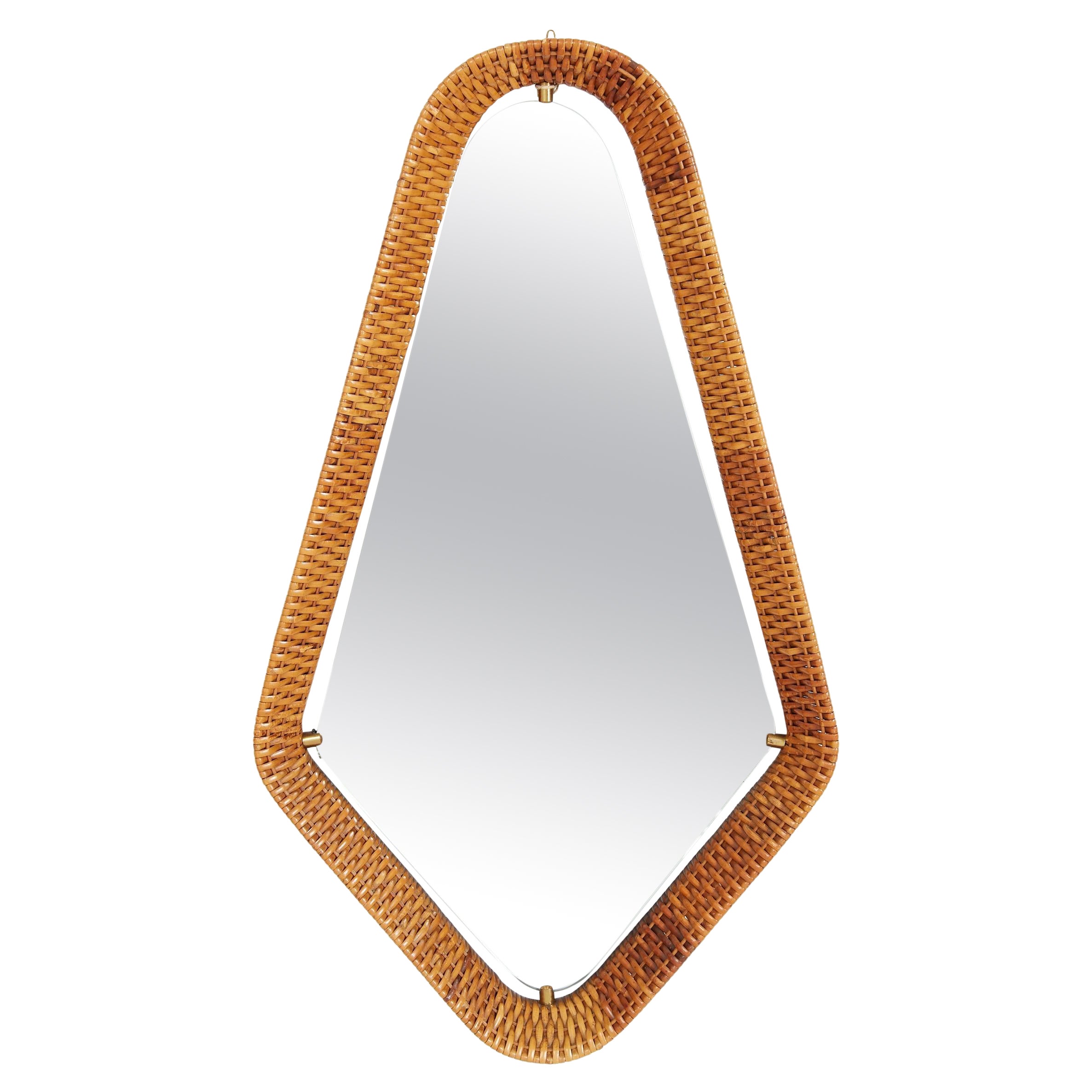 Italian Wicker Mirror