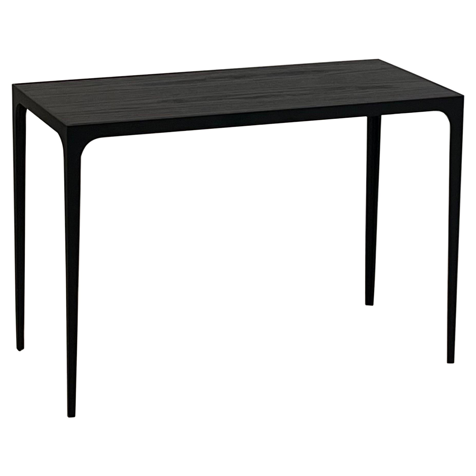 Large 'Esquisse' Ebonized Oak Side Table by Design Frères For Sale