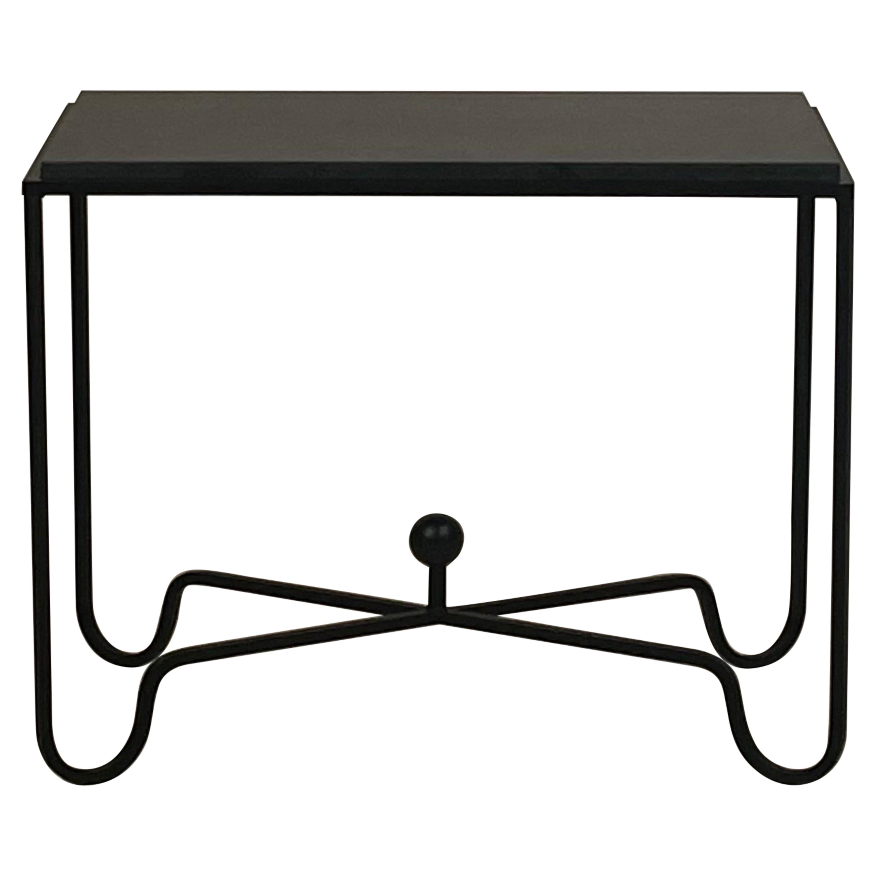 Black Limestone 'Entretoise' End Table by Design Frères For Sale