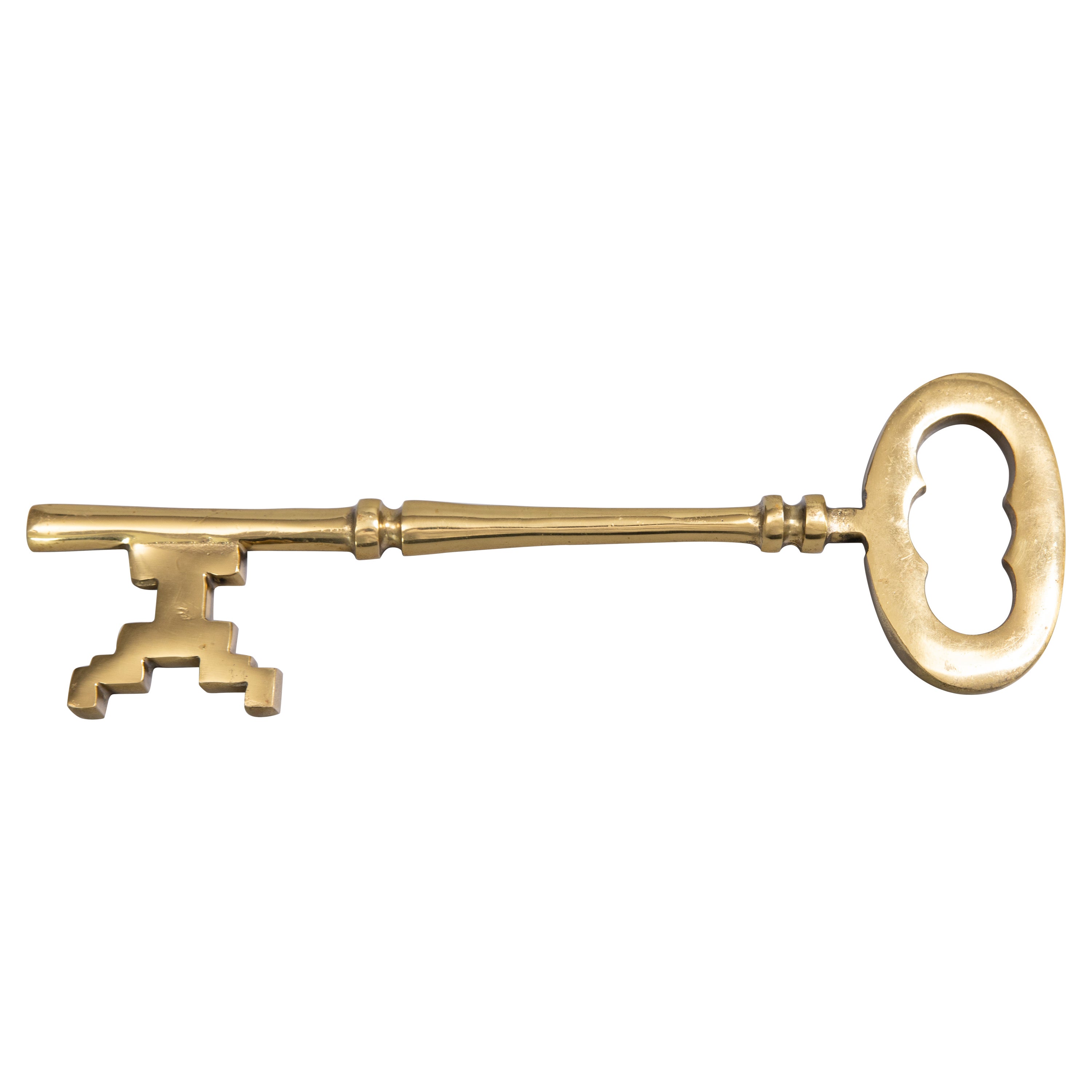 Mid-20th Century English Brass Oversized Key Objet d'Art For Sale