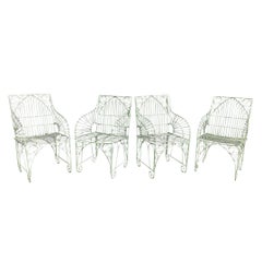 Antique Wrought Iron Outdoor Chairs