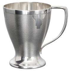 Art Deco silver child's cup