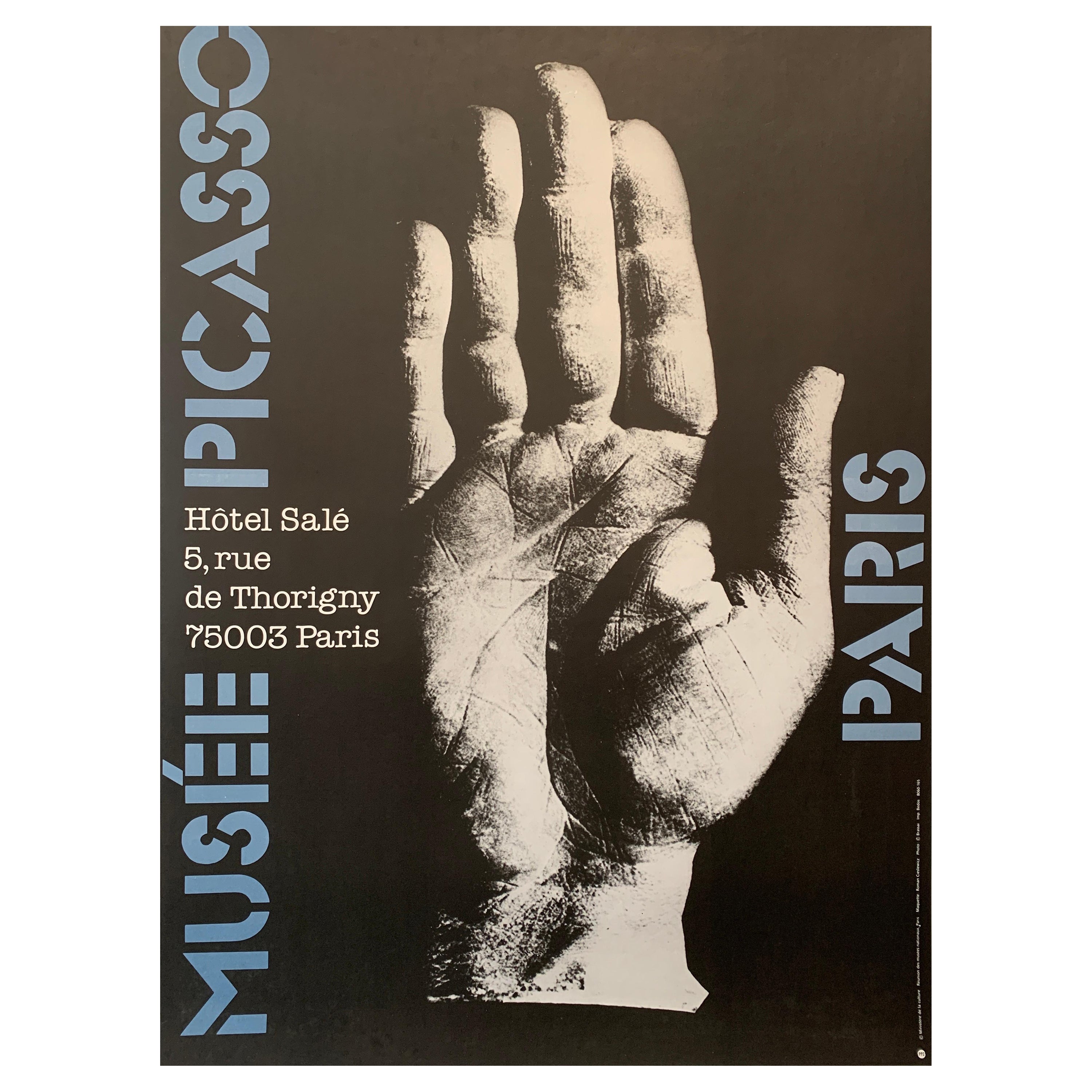 Affiche originale de l'exposition "MUSÉE PICASSO PARIS", Picasso par Roman CIESLEWICZ en vente