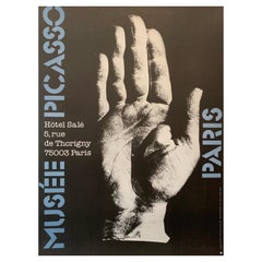 Retro 'MUSÉE PICASSO PARIS' Original Exhibition Poster, Picasso by Roman CIESLEWICZ