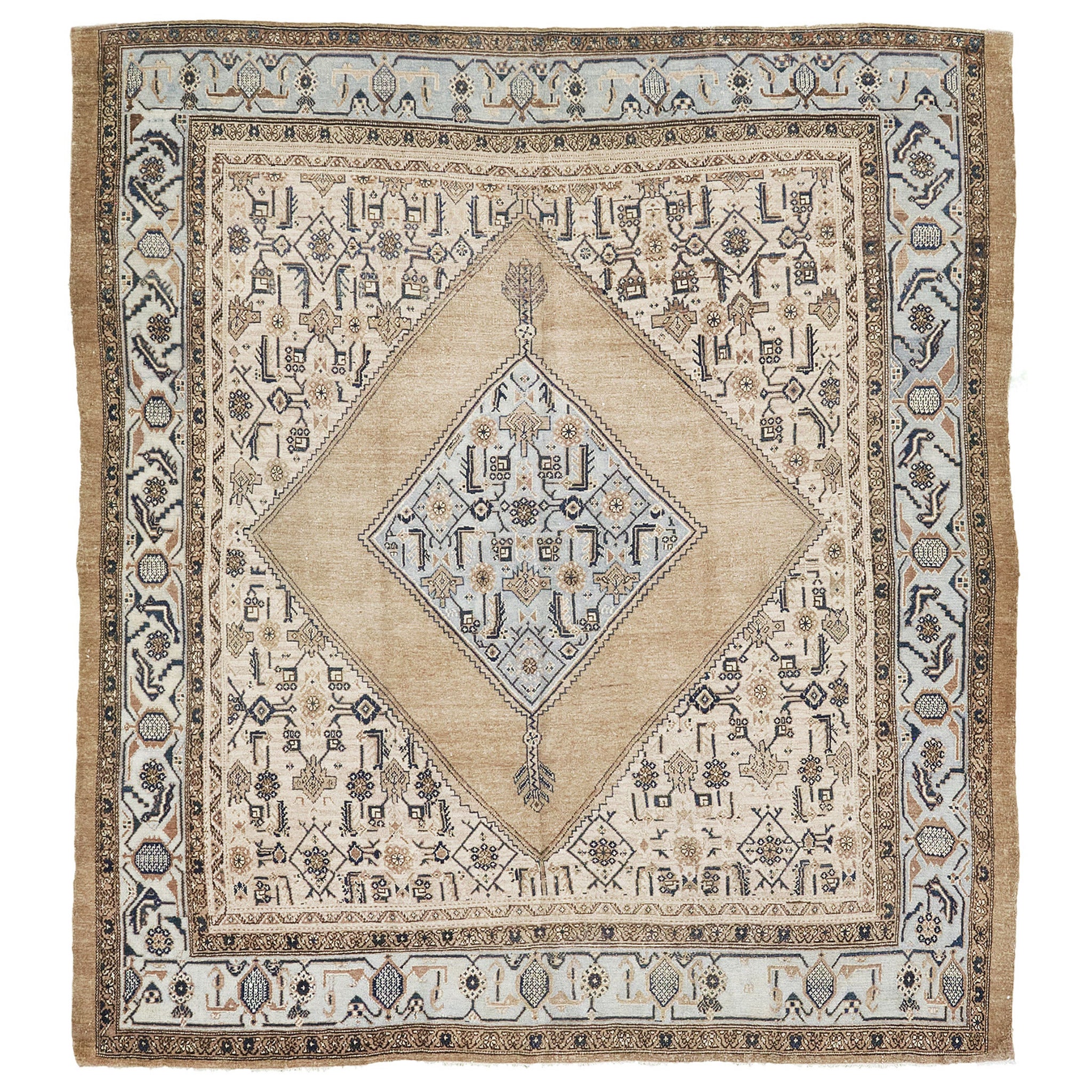 Antique Persian Sarab Rug Circa 1890 55654 For Sale