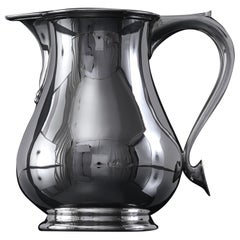 Large 18th century style silver water jug