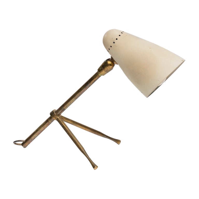 Model 215 "Ochetta" Table or Wall Lamp by Giuseppe Ostuni for O-Luce 1950s For Sale