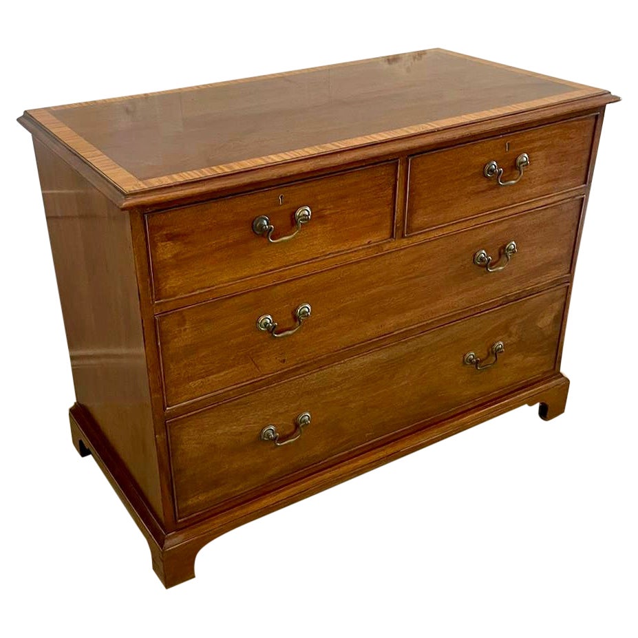 Antique Victorian Quality Mahogany Chest of 4 Drawers 